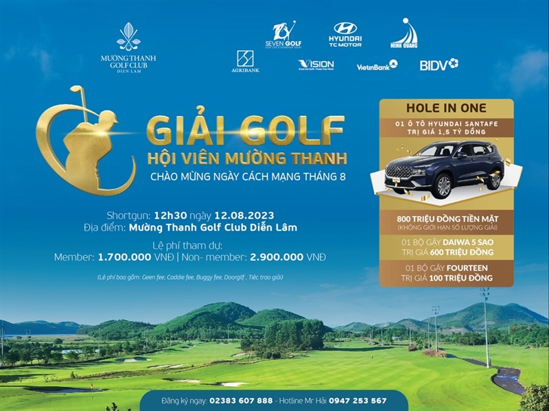 Giải Golf Hội viên Mường Thanh chính thức mở đăng ký