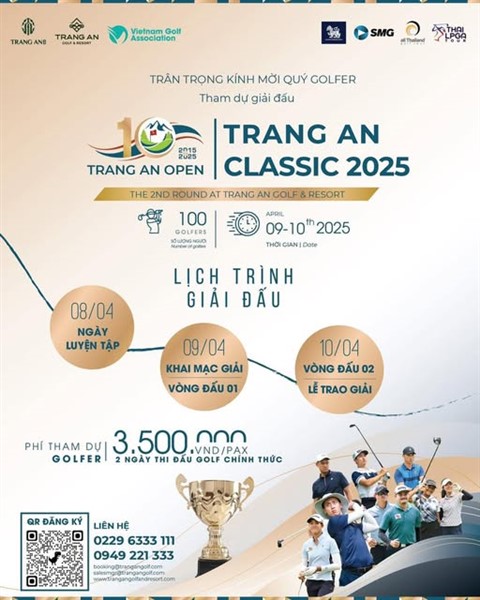LỊCH TRÌNH GIẢI ĐẤU TRANG AN CLASSIC 2025