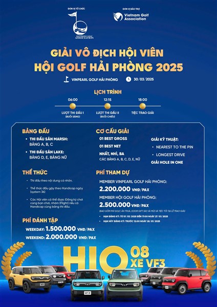 KHỞI TRANH GIẢI VÔ ĐỊCH HỘI VIÊN HỘI GOLF HẢI PHÒNG 2025