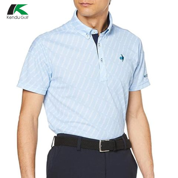 Áo Golf Nam Ngắn Tay Le Coq Sportif QGMVJA07V-BL00 (ANLC011)