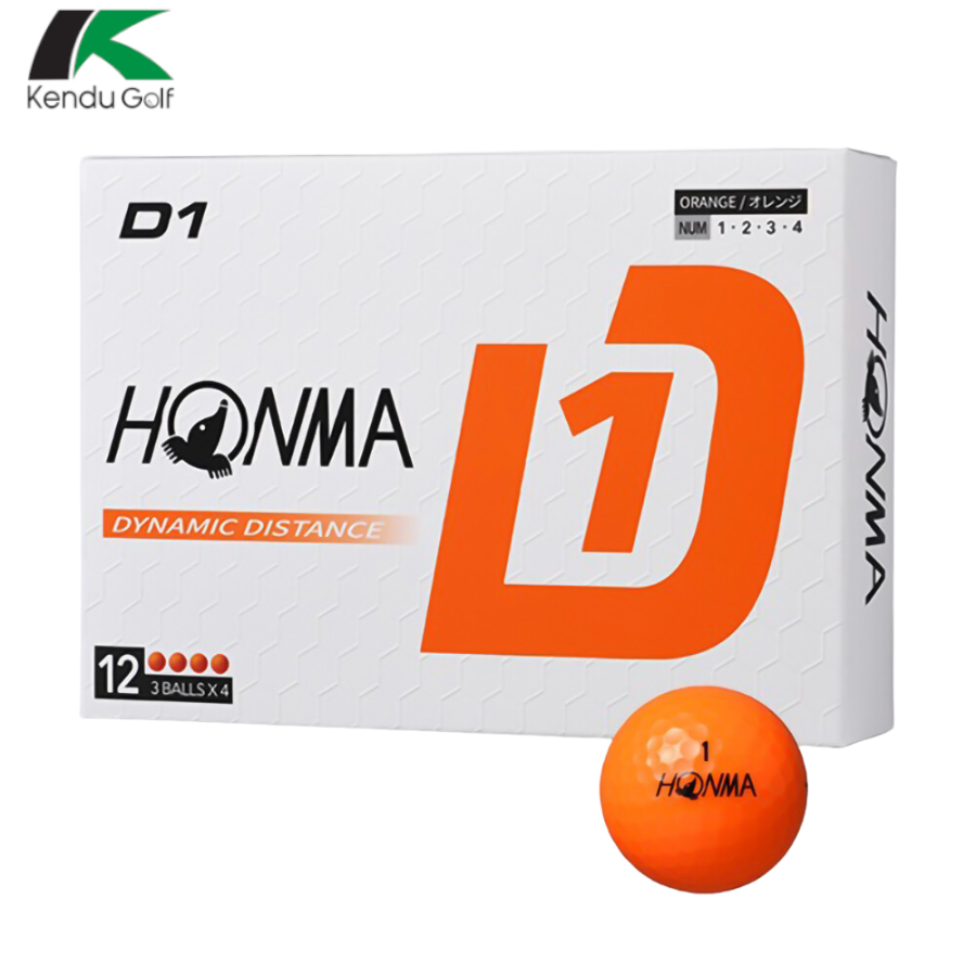 Bóng Golf Honma D1 Màu Vàng/Cam/Xanh/Multi