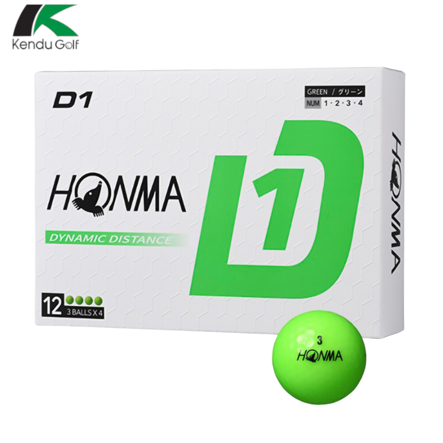 Bóng Golf Honma D1 Màu Vàng/Cam/Xanh/Multi