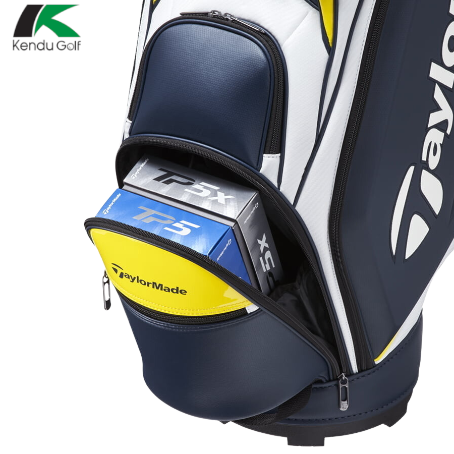 Túi Gậy Golf TaylorMade Austec Caddy Bag Xanh/Trắng/Vàng